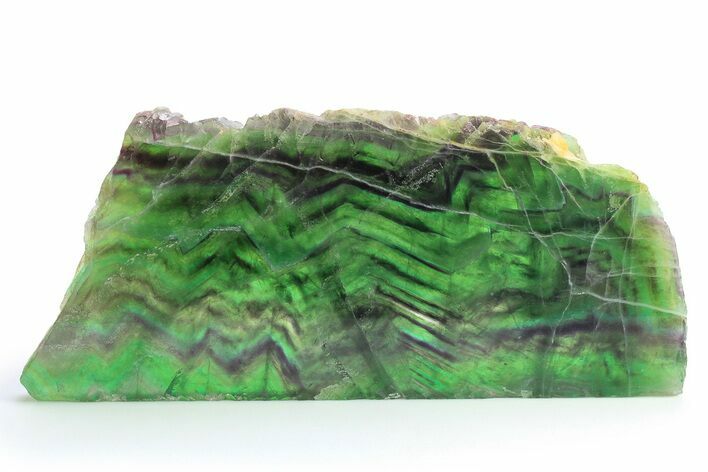 Colorful, Polished Fluorite Slab - China #297630